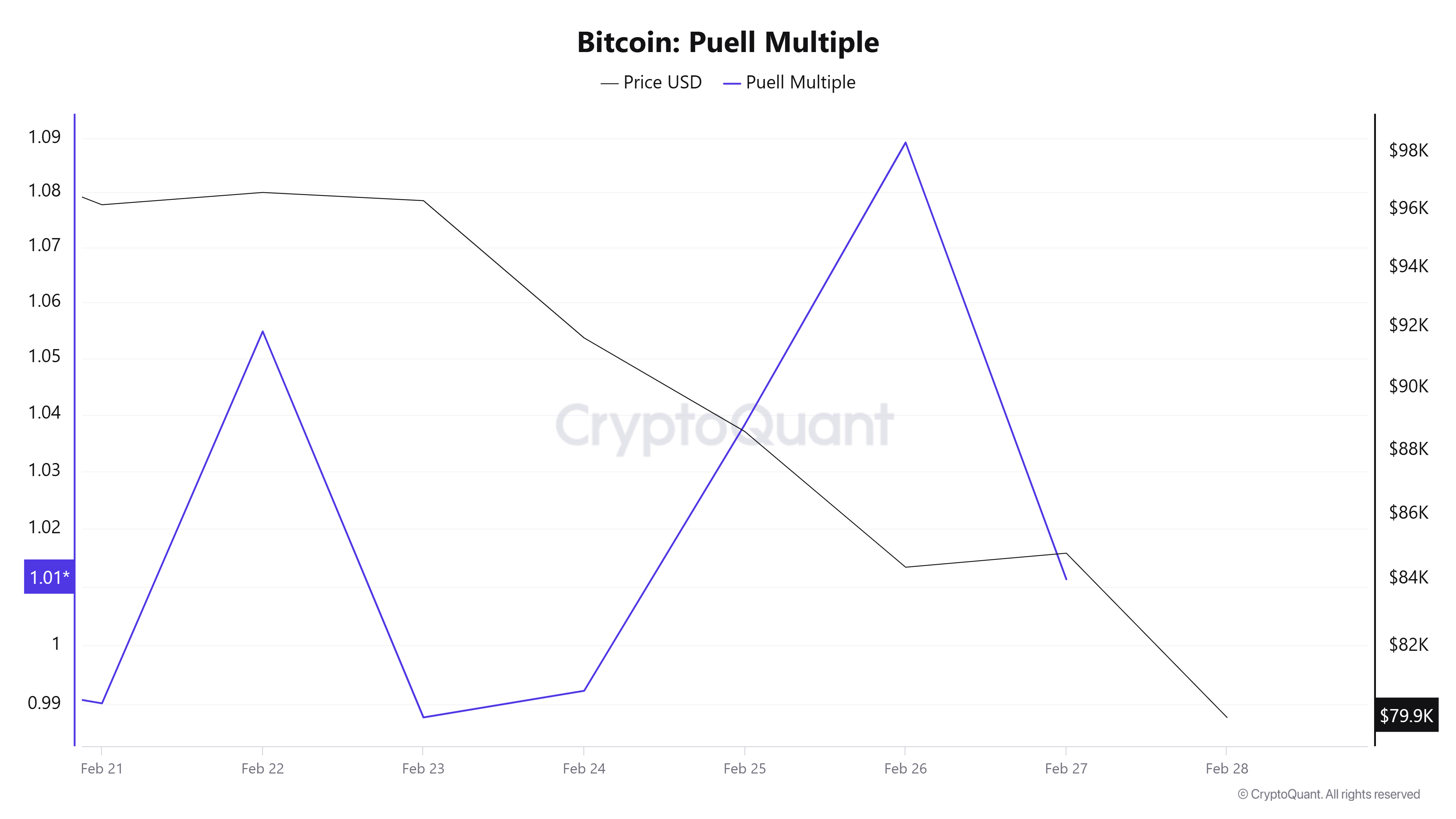 Bitcoin Puell Çokluğu