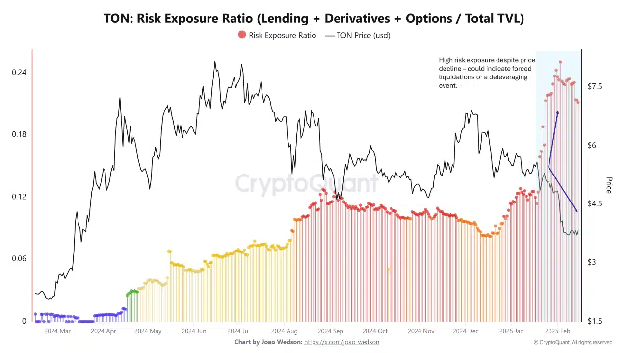 Risk Exposure Ratio for Toncoin