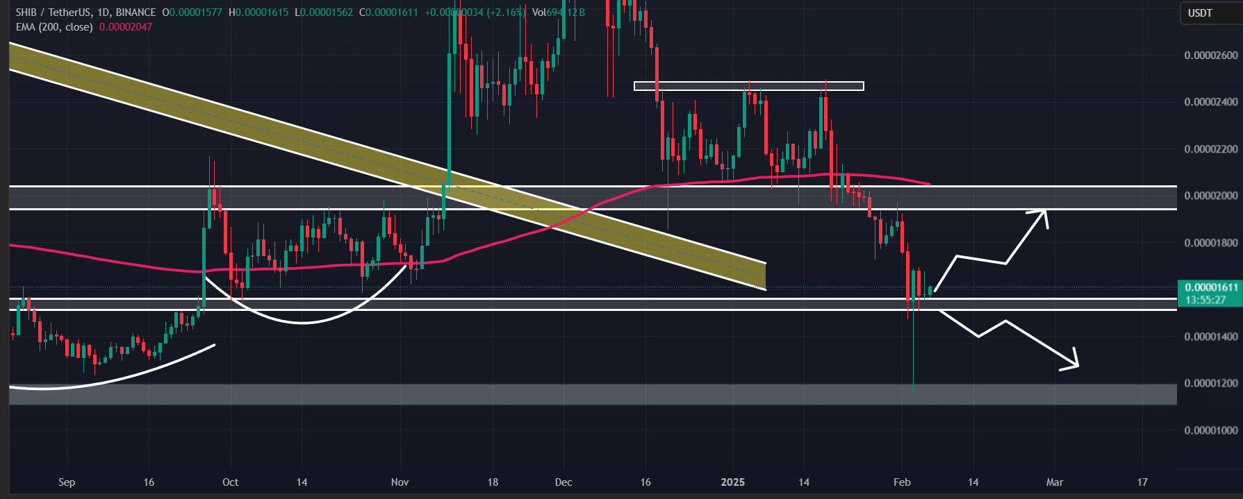 Shiba Inu (SHIB) price action