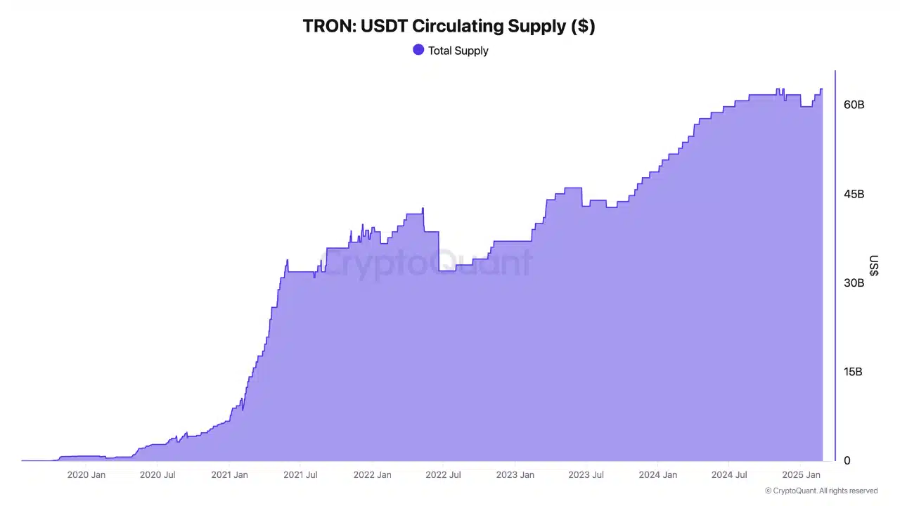 TRON USDT Supply