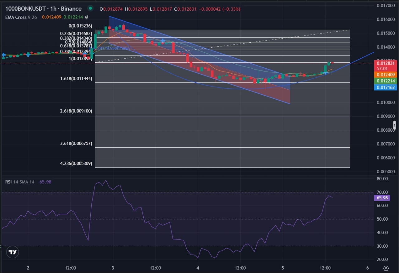 BONK price breakout attempt