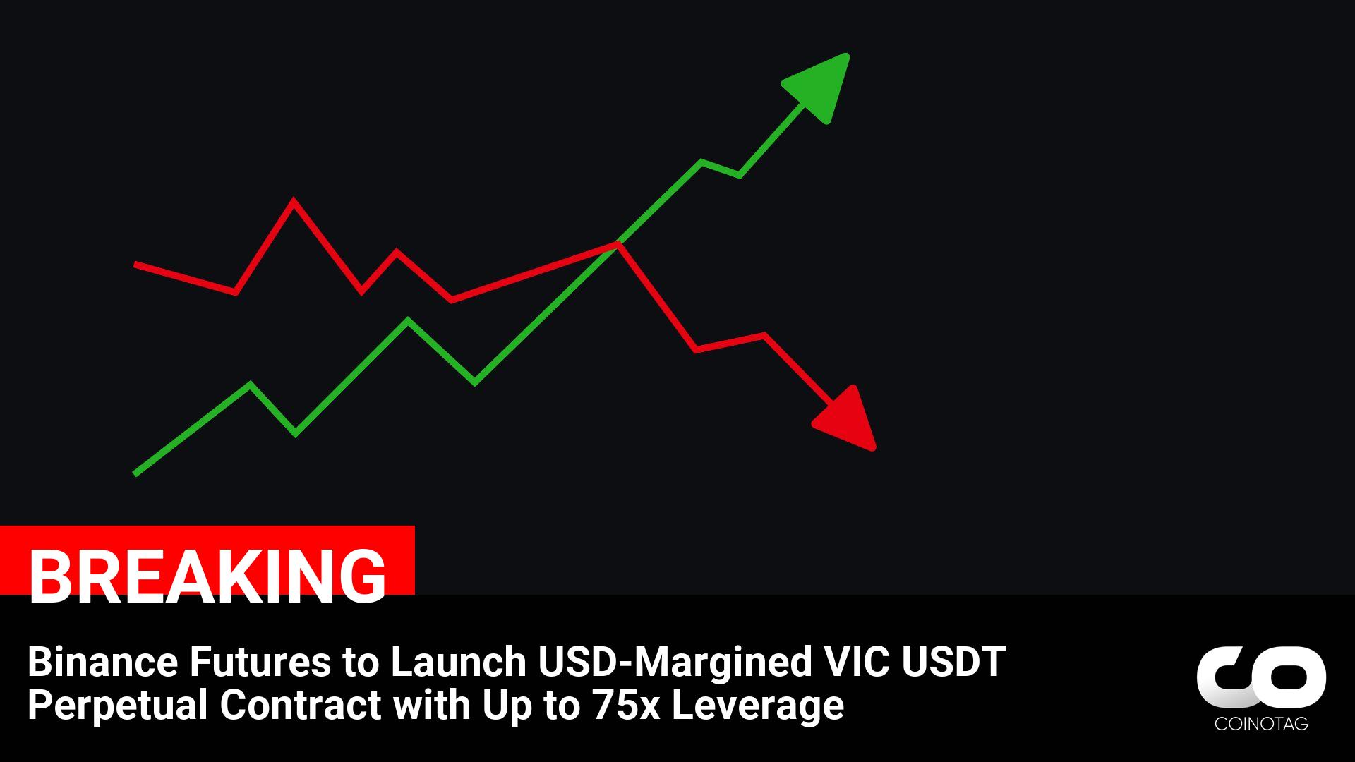 Binance Futures to Launch USD-Margined VIC USDT Perpetual Contract with Up to 75x Leverage logo