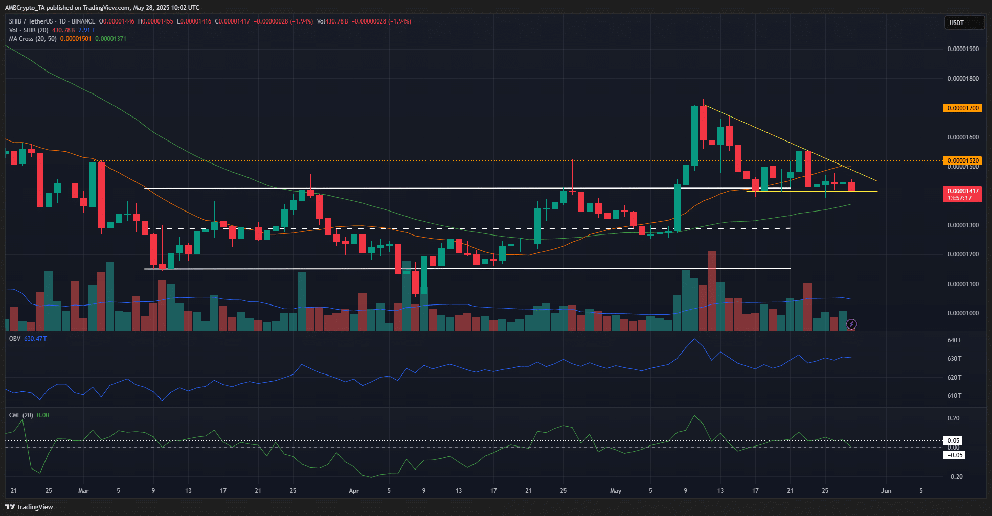 Shiba Inu 1-day TradingView