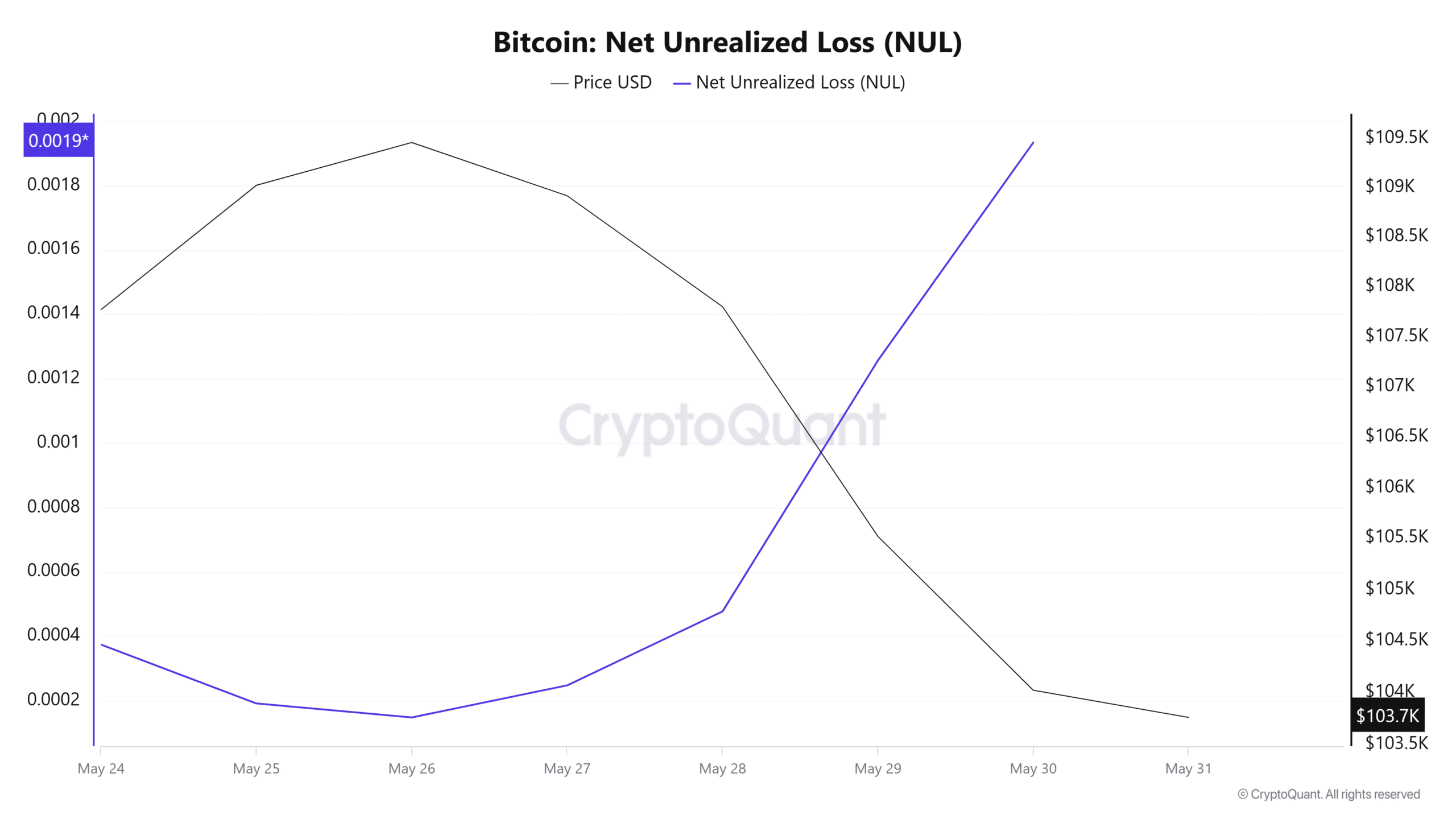 Bitcoin'ın Net Gerçekleşmemiş Zararları