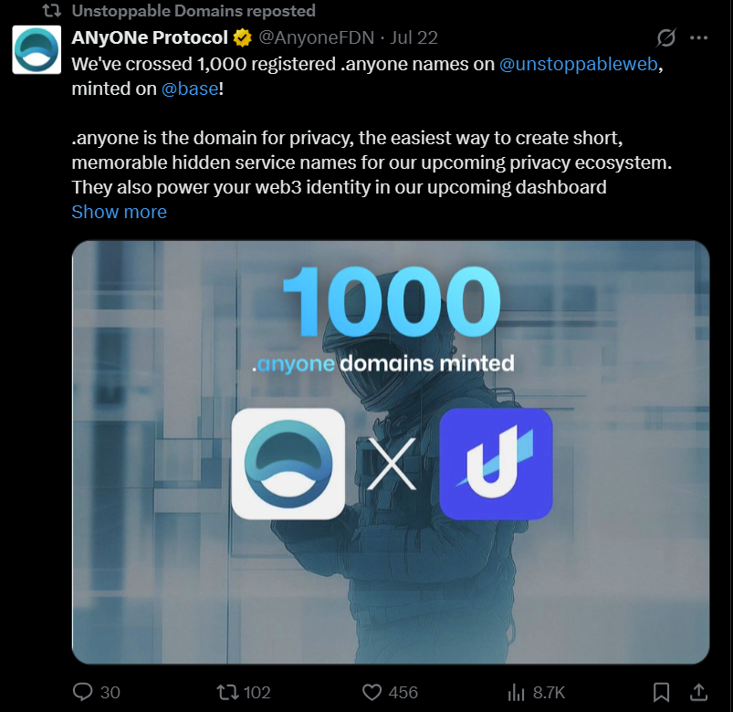 InternetX May Tokenize 22 Million Domains Using Ethereum-Based Doma Protocol for Web3 Integration 1 Privacy-focused decentralized domain offerings through Unstoppable Domains