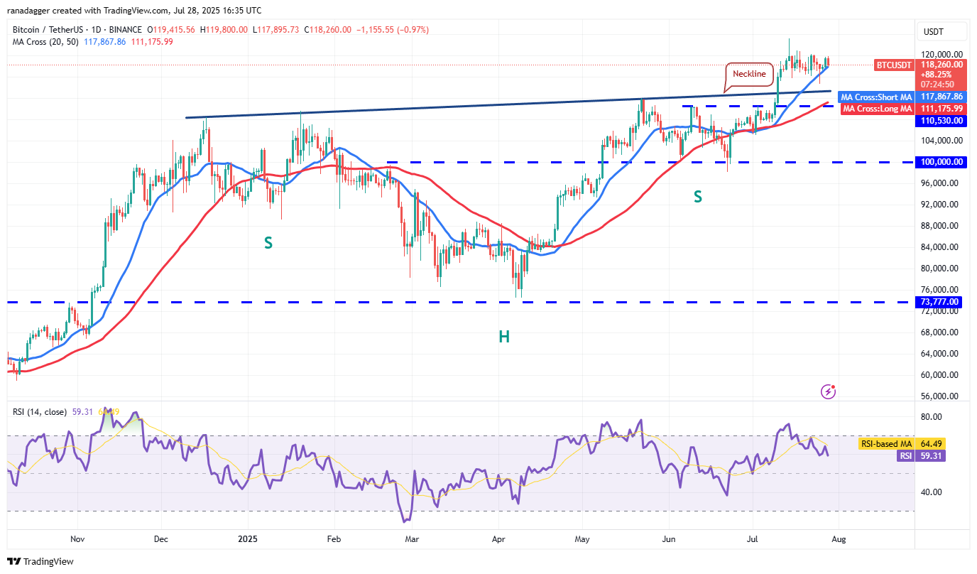 BTC/USDT günlük grafik BTC/USDT günlük grafik