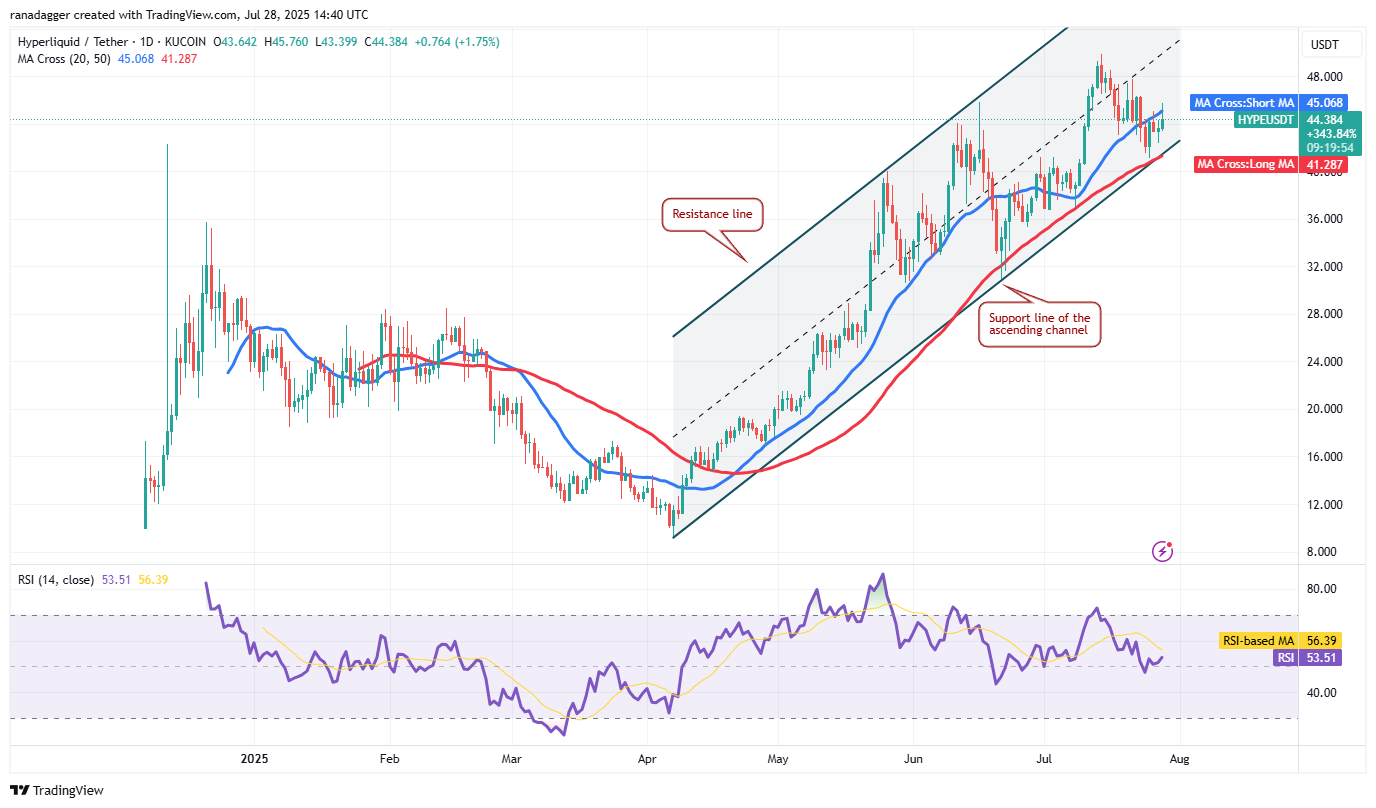 HYPE/USDT günlük grafik HYPE/USDT günlük grafik