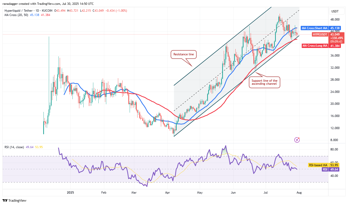 HYPE/USDT daily chart