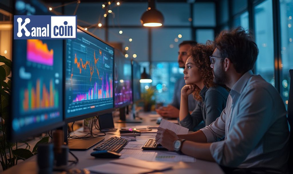 ai data analysis office scene