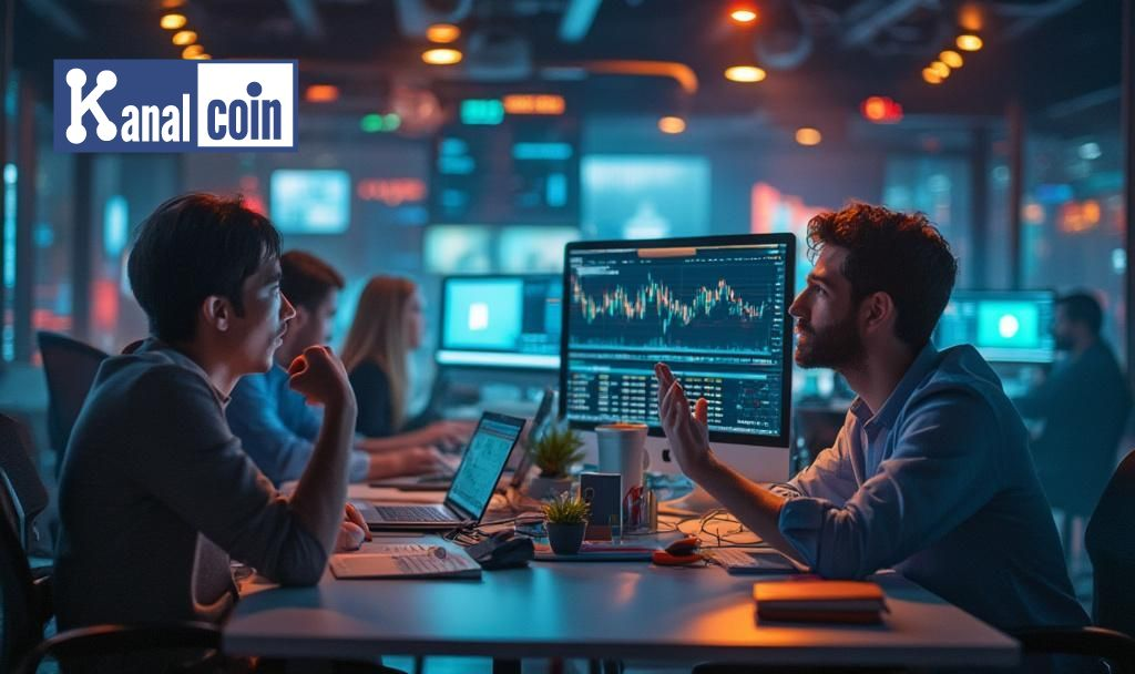 crypto market excitement scene