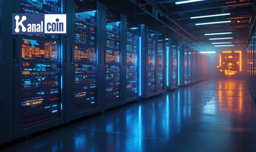 Futuristic server room vision