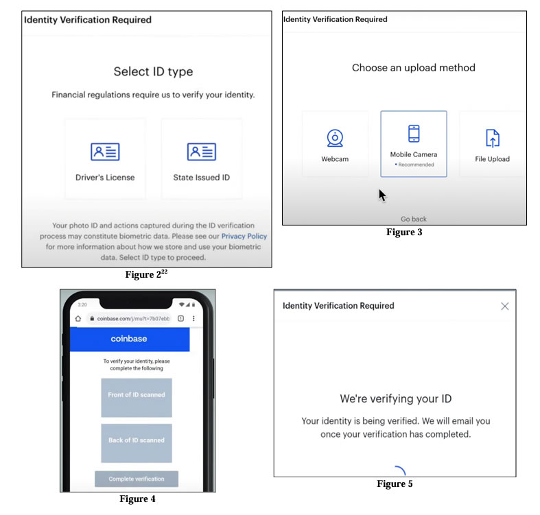 Coinbase’s identity verification process. Source: CourtListener
