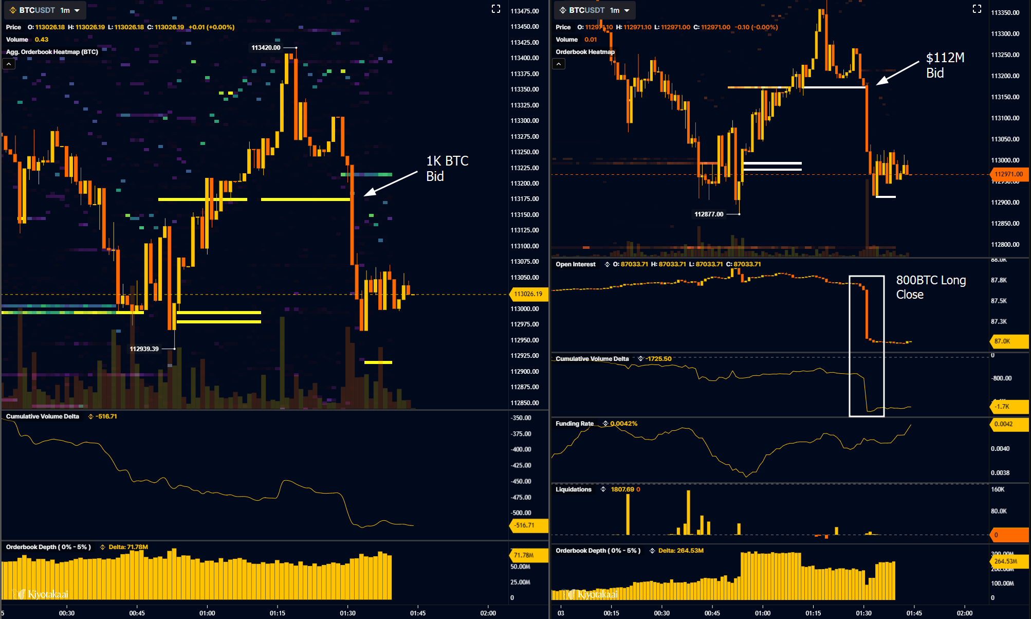 Bitcoin Exchange Inflows Rise as Whales and Speculators Potentially Increase Selling Pressure 3 BTC/USDT order book data