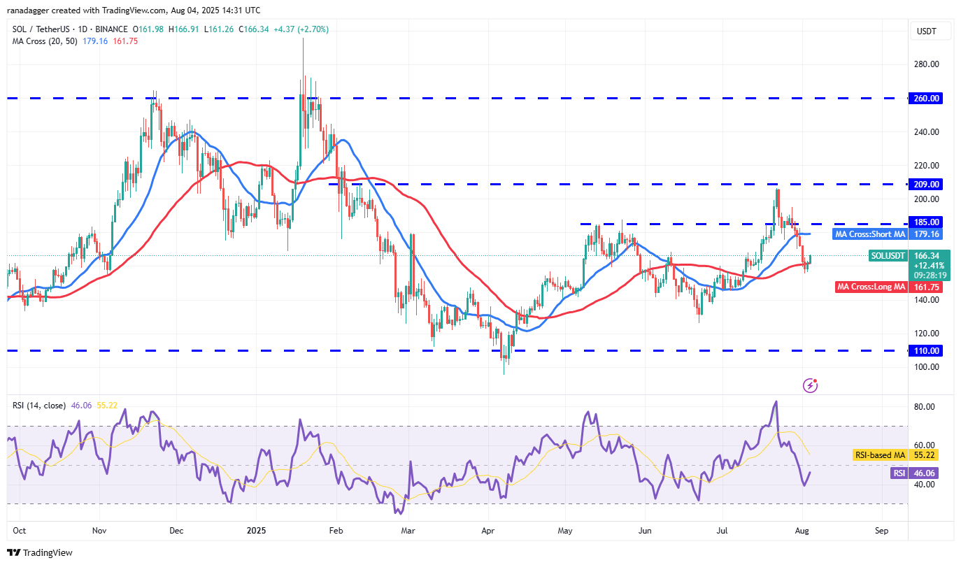 SOL/USDT daily chart