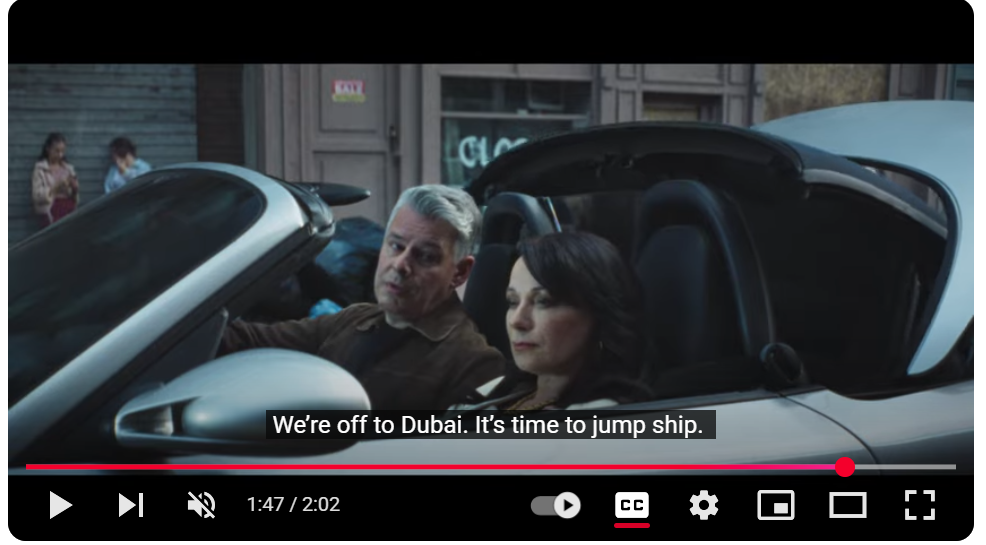 Coinbase 'Everything Is Fine' ad caption