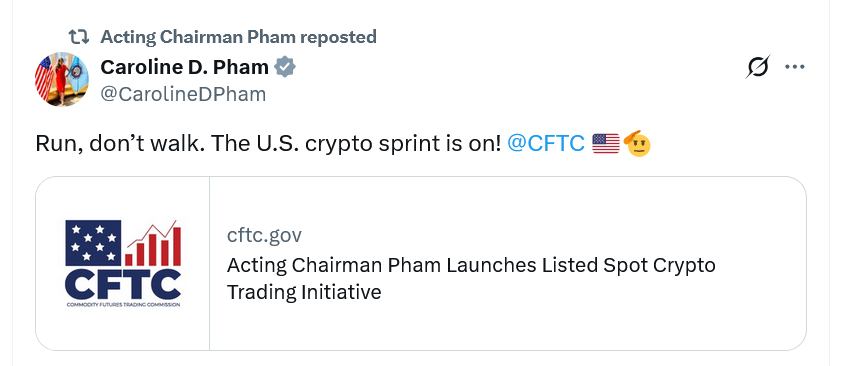 Caroline Pham CFTC Acting Chair