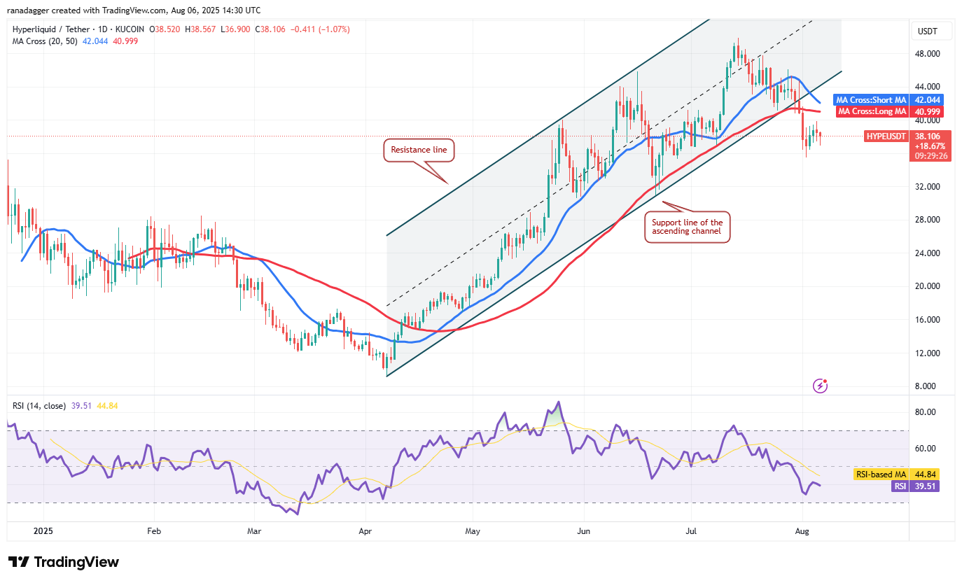 Bitcoin's Tight Range Signals Potential Breakout as Ether Holds Steady 8 HYPE/USDT daily chart