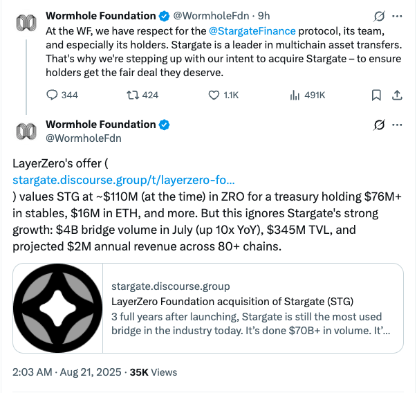 Wormhole Foundation duyurusu