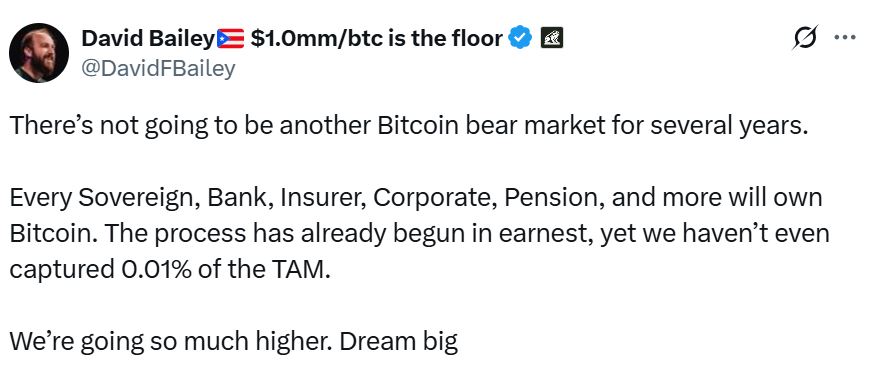 Bitcoin May Avoid Years-Long Bear, Trump's Adviser Says, While Analysts Warn of 2026 Downturn 1 David Bailey portrait