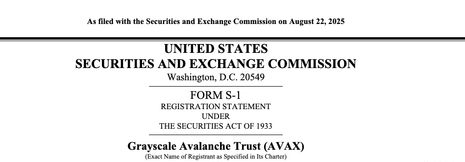 Grayscale Seeks SEC Approval to Convert Avalanche (AVAX) Trust Into Spot ETF, Potentially Listed on Nasdaq 1 0198e0d2 98eb 7313 9ce8 49560c40f498
