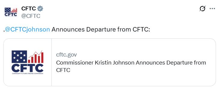 Kristin Johnson portresi CFTC toplantısında