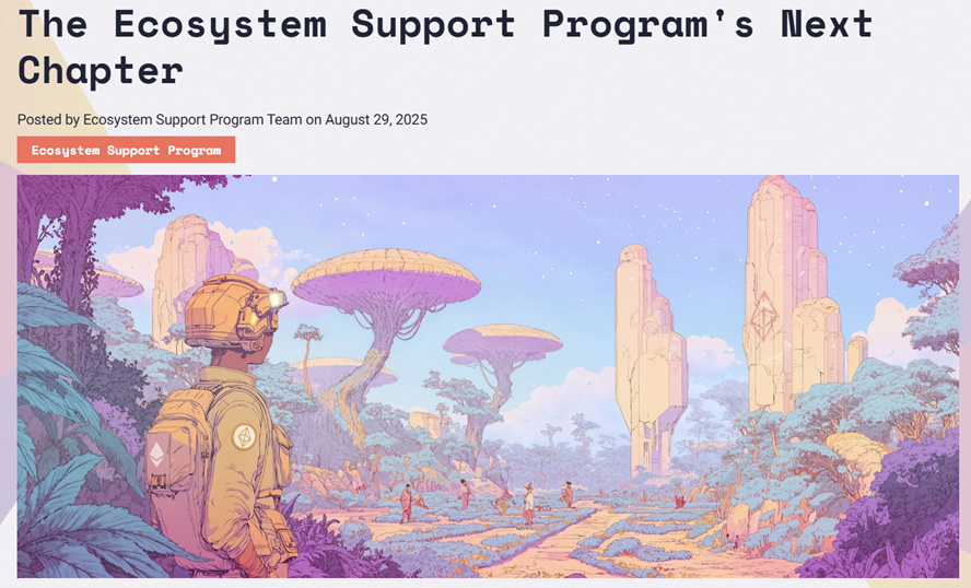 Ethereum Foundation May Shift ESP From Open Grant Applications to Curated Funding Model 1 Funding, Developers