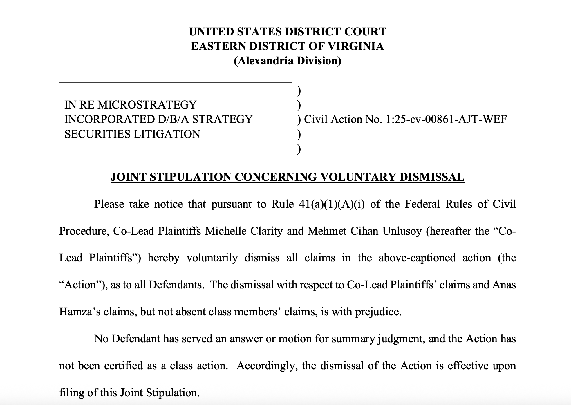 Strategy Lawsuit Dismissed With Prejudice Could Ease Pressure on Bitcoin Treasury Firms 1 0198f72c a8b5 7631 85ec 58474ec15bb4