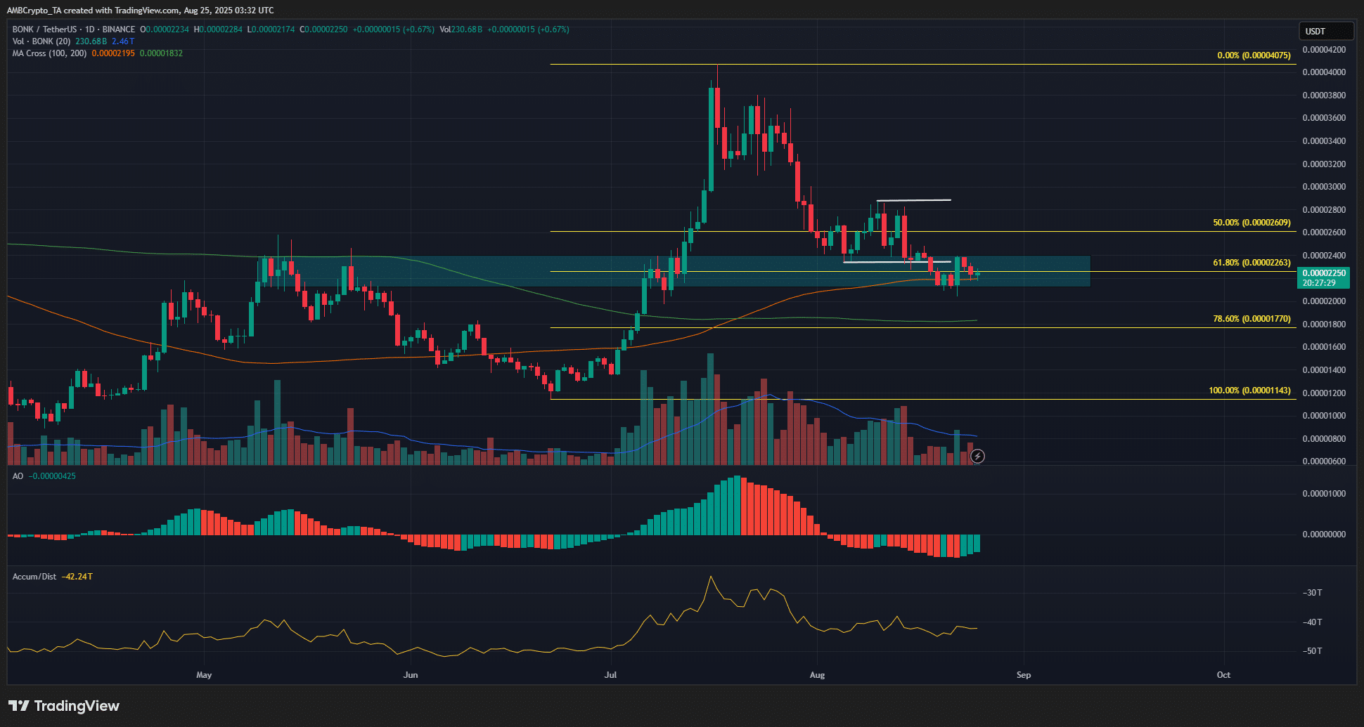 BONK 1-day Chart