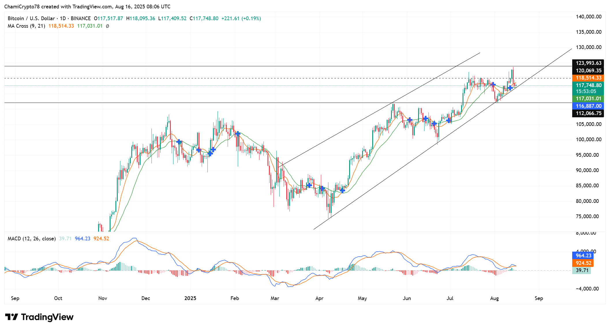 ビットコイン価格チャート