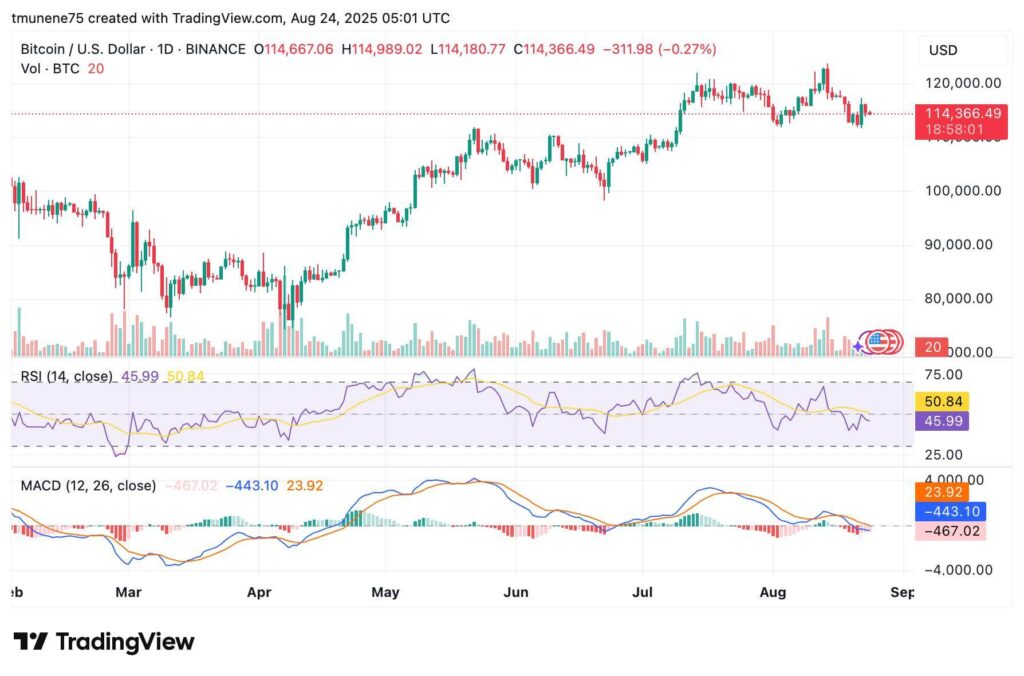 Bitcoin Could Reach $135K After Inverse Head-and-Shoulders Break if $110K Support Holds 1 BTCUSD 2025 08 24 08 01 58 1