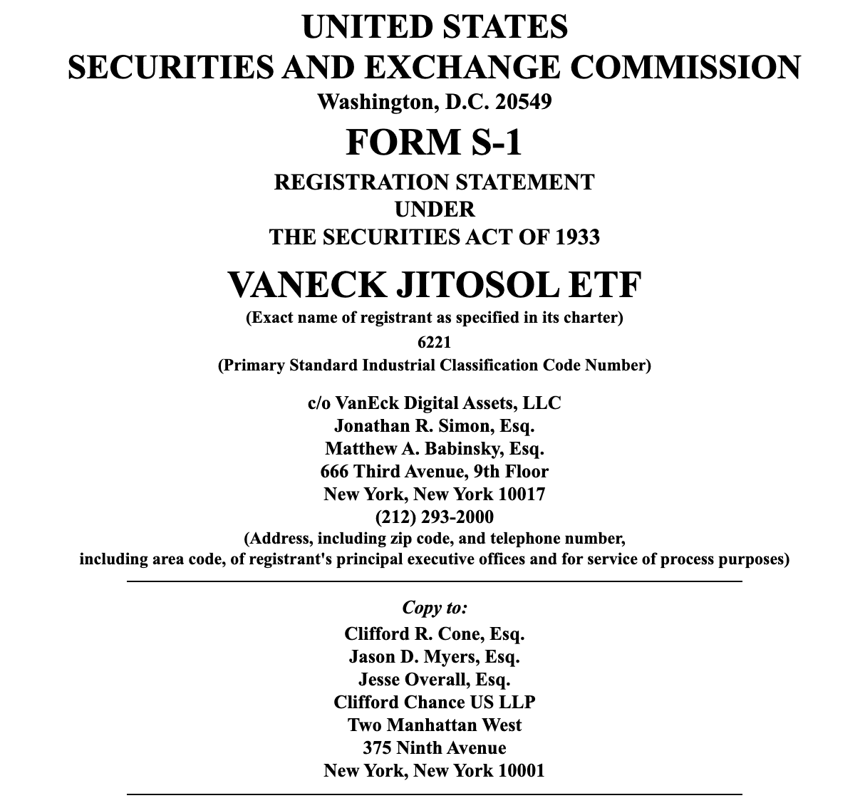 Solana JitoSOL ETF