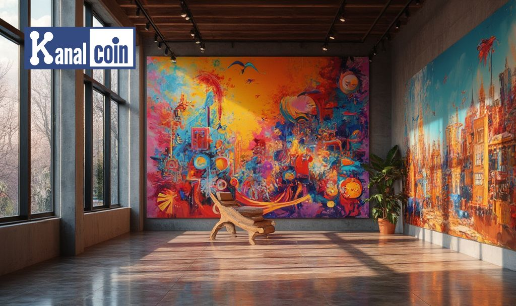 crypto art gallery mural
