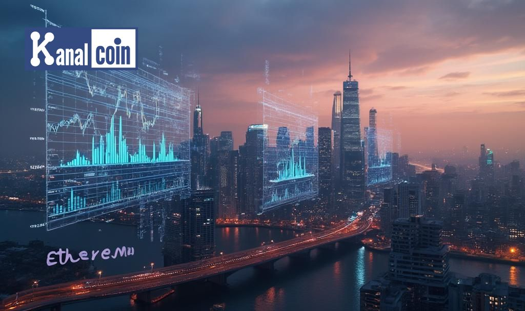 Ethereum City Skyline Dusk