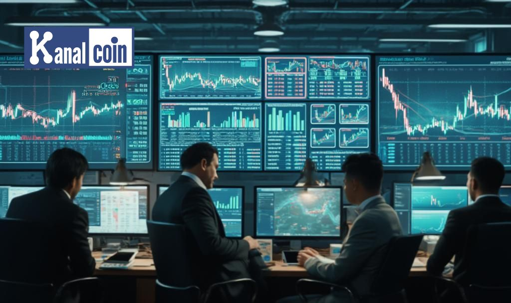 Financial market analysis room