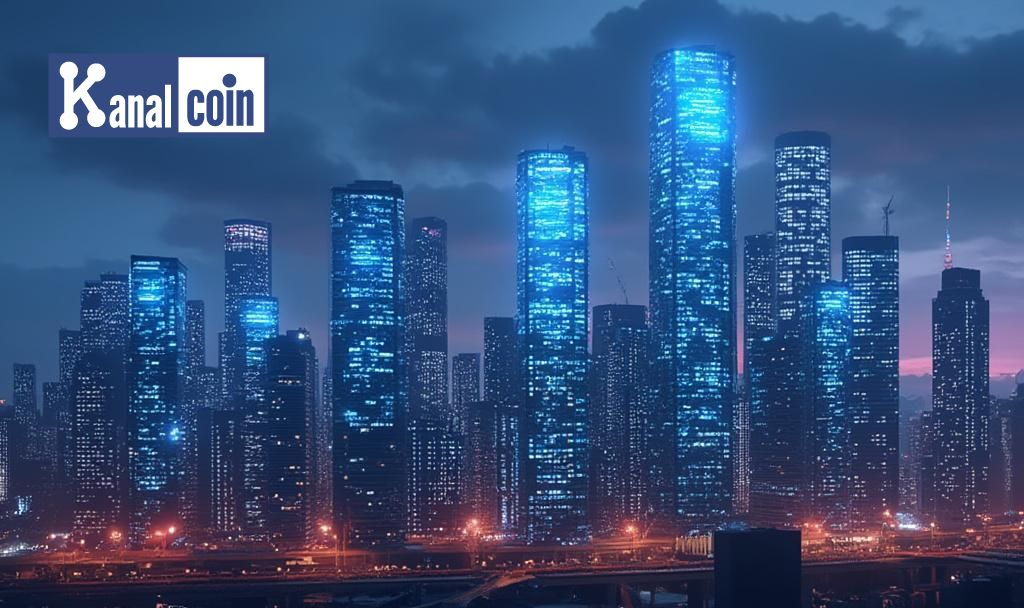 futuristic token city skyline
