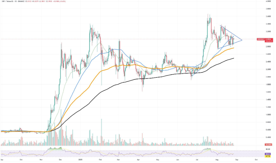 XRP Could Face Breakdown If It Closes Below $2.90 as Momentum and Volume Weaken 1 image 80
