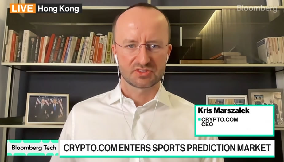 Crypto.com CEO Bets a Fed Rate Cut Could Boost Q4 Crypto and Support Cronos (CRO) 1 Kris Marszalek speaking on Bloomberg TV