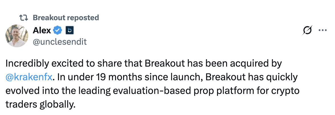 Kraken's Acquisition of Breakout Could Expand Prop Trading Support for Bitcoin Traders 1 Kraken, Trading