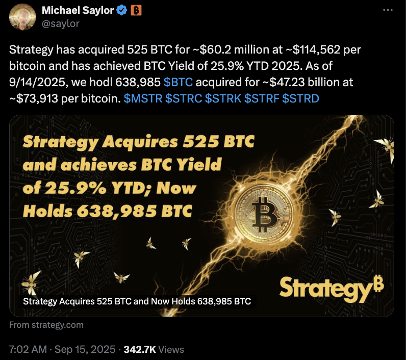 MicroStrategy’nin Son 525 BTC Alımı Bitcoin Rezervini 73 Milyar Doların Üzerine Çıkarabilir, Michael Saylor’a Göre Yatırımlar, MicroStrategy, Michael Saylor