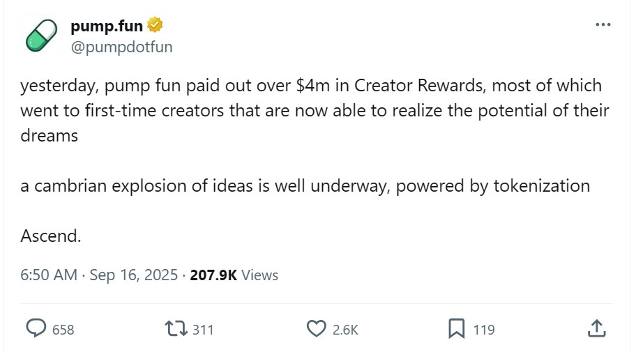 Pump.fun Günlük İşlem Hacmi 1 Milyar Doları Aşabilir: Dogecoin Liderliğinde Memecoin Piyasası Güçleniyor 3 Pump.fun canlı yayın özelliği