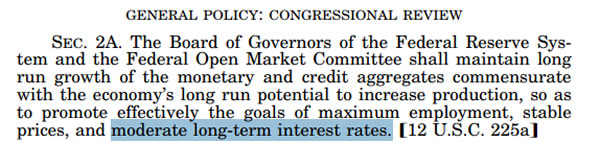 Excerpt from 1913 Federal Reserve Act highlighting the third mandate