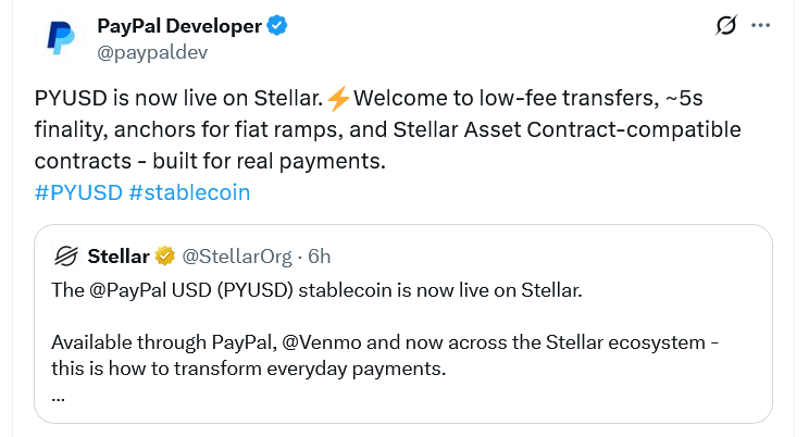 PayPal Developer PYUSD diagram