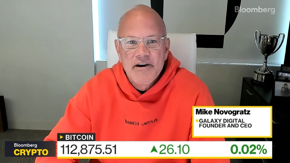 Mike Novogratz on Bloomberg