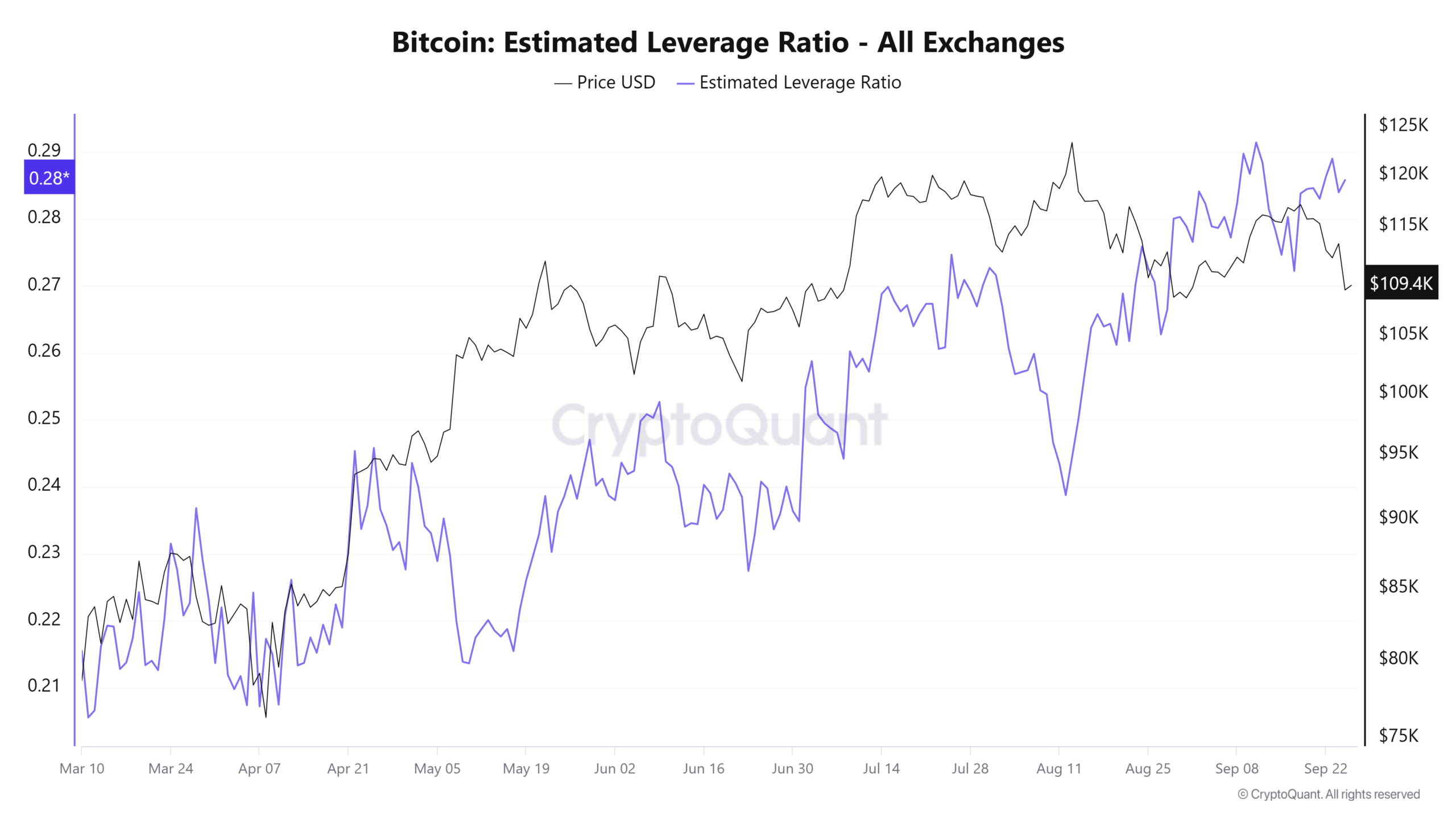 Bitcoin Estimated Leverage Ratio