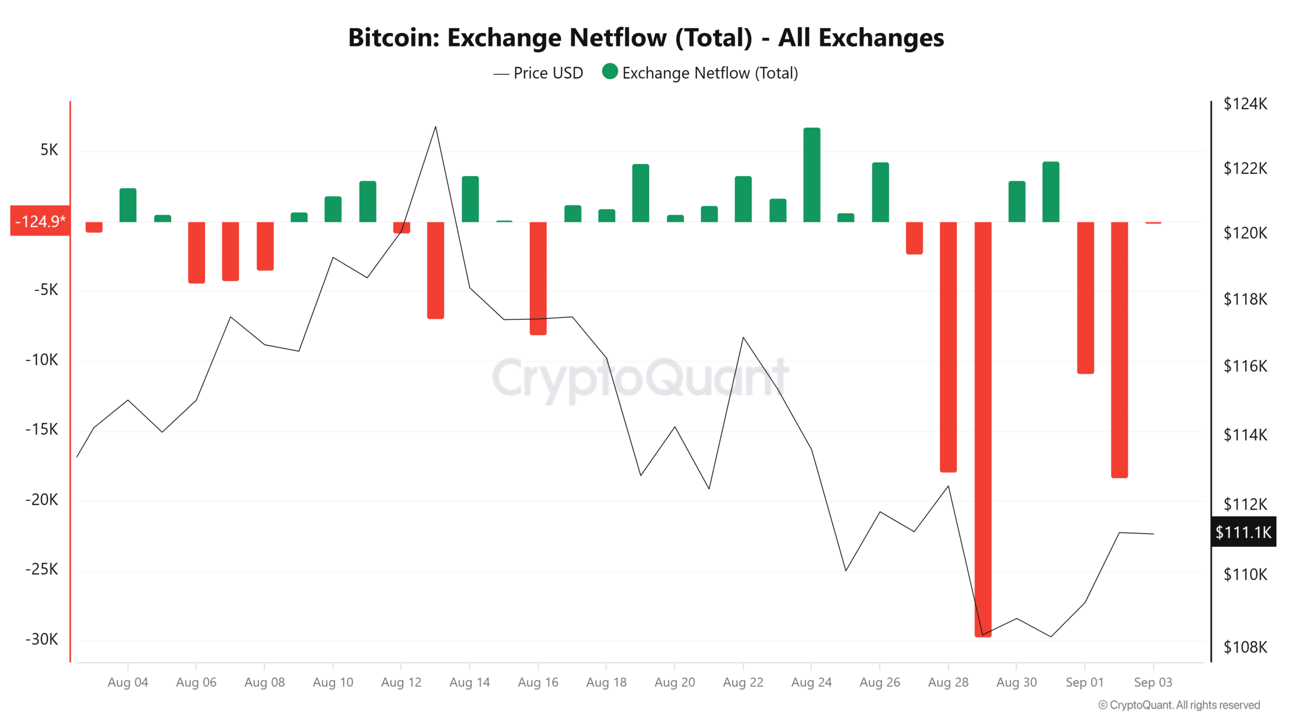 Bitcoin exchange netflow