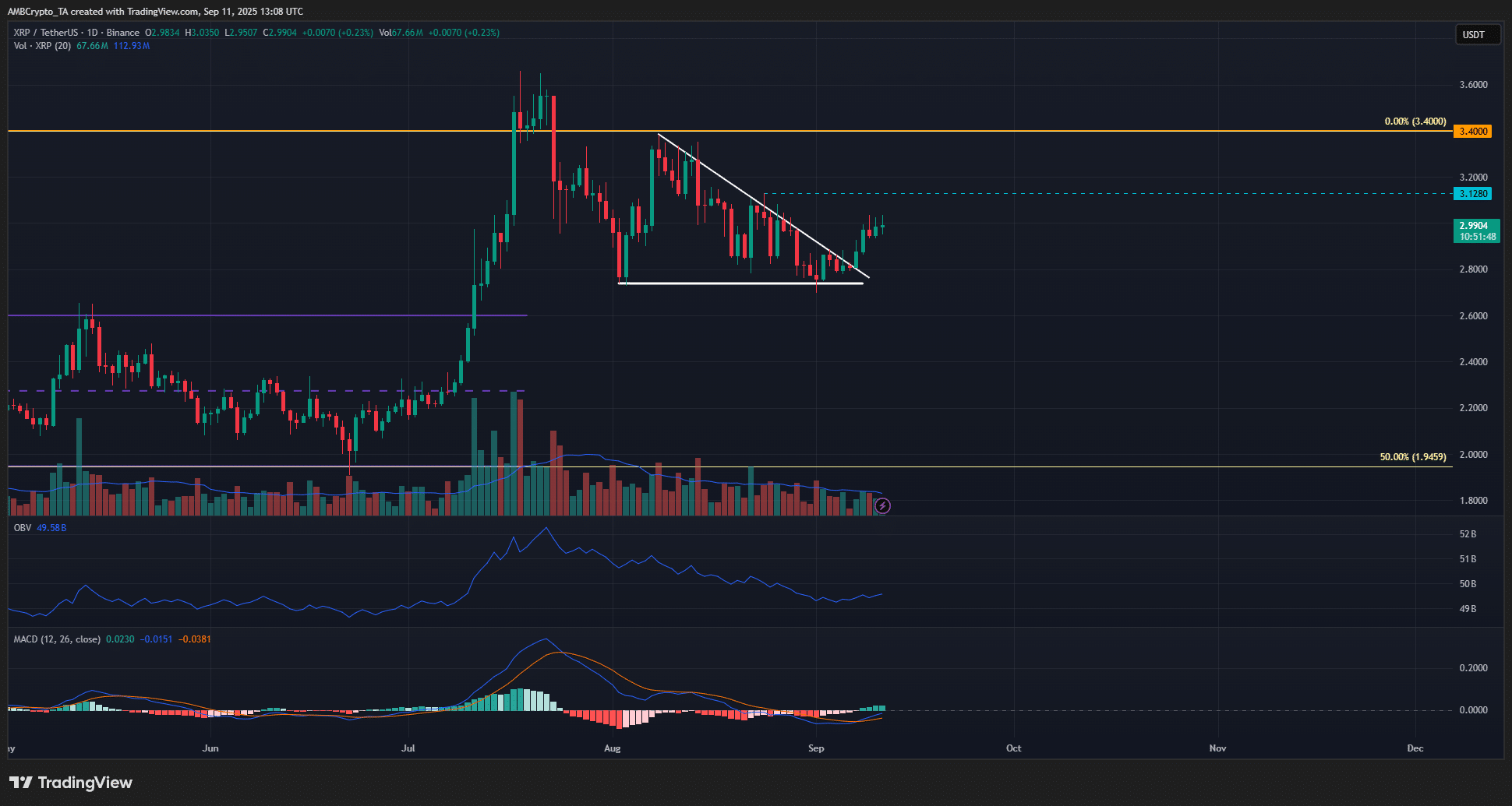 XRP 1 Günlük Grafik