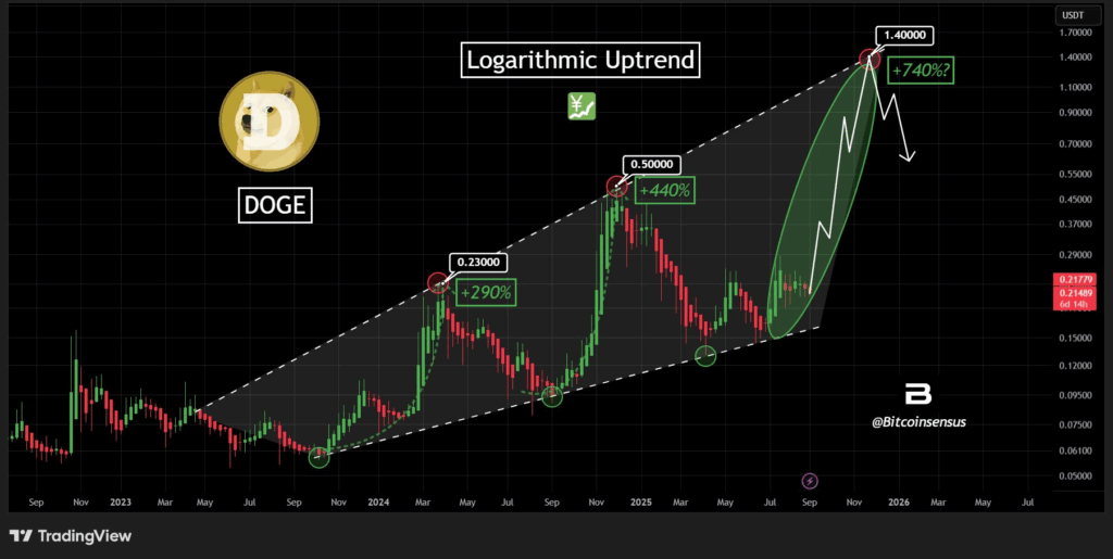 Analysts: Dogecoin Could Reach $1.00–$1.40 Amid Cyclical Growth and Strengthening Support 1 image 55