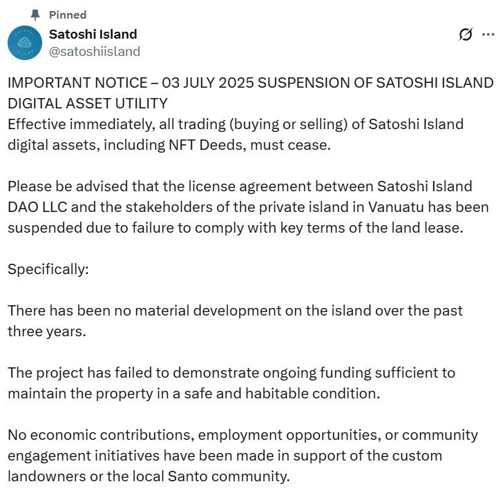 Bitcoin-Backed Crypto Cities: Feasible but Formidable Challenges Ahead, Experts Note 1 Satoshi Island project visualization