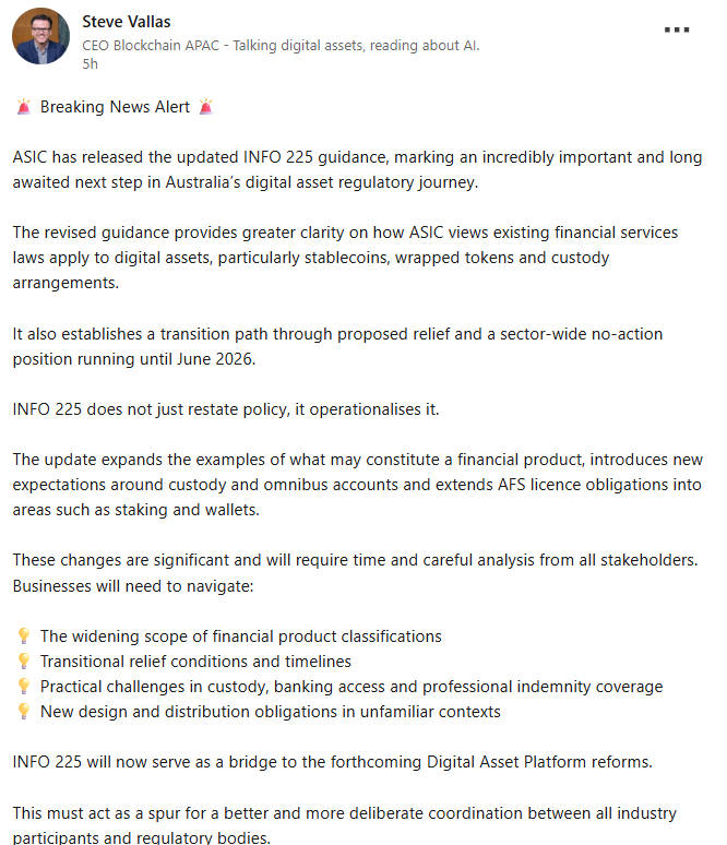 ASIC が暗号資産ガイダンスを更新:オーストラリアでビットコインは金融商品ライセンスから免除される可能性が高い 2 オーストラリア、ASIC
