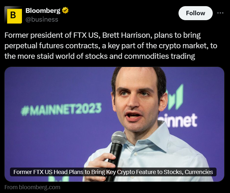 Former FTX US President Brett Harrison Launches Crypto-Style Perpetual Futures for Stocks 1 019a3098 7989 78e7 a91e 0355a4a66ad4